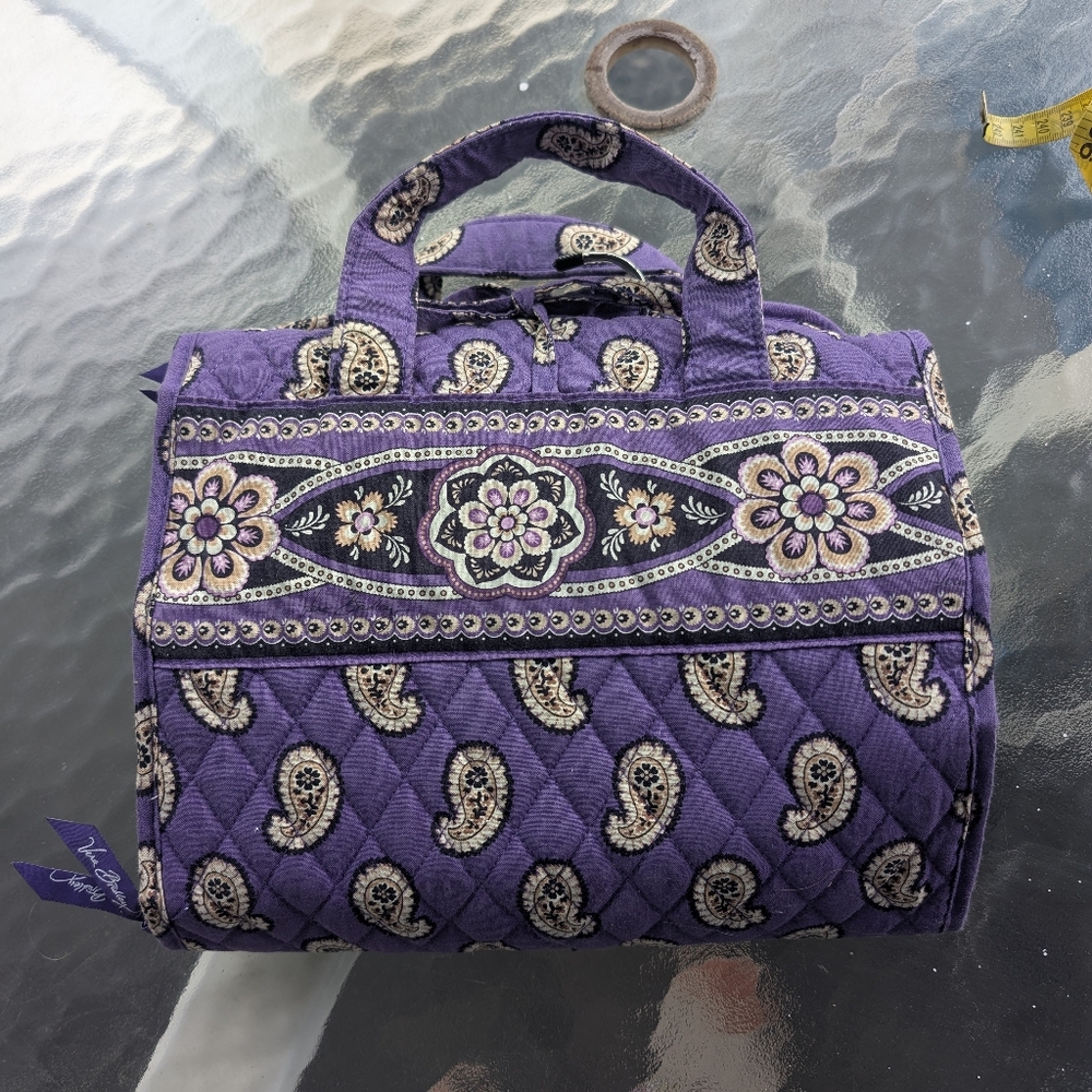 Vera Bradley Hanging Travel Organizer Purple Paisley